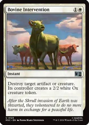 Bovine Intervention (MSC-123) - Commander: Marvel Super Heroes