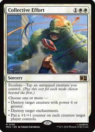 Collective Effort (Surge Foil) (MSC-126) - Commander: Marvel Super Heroes Foil
