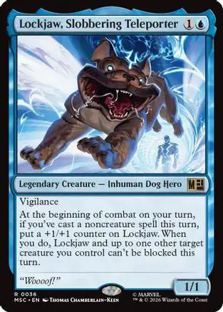 Lockjaw, Slobbering Teleporter (Surge Foil) (MSC-036) - Commander: Marvel Super Heroes Foil