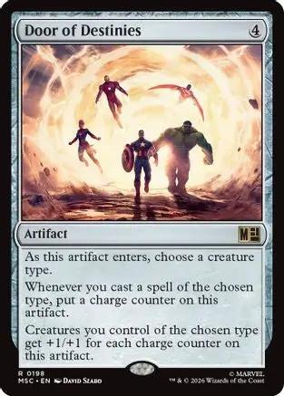Door of Destinies (Surge Foil) (MSC-198) - Commander: Marvel Super Heroes Foil
