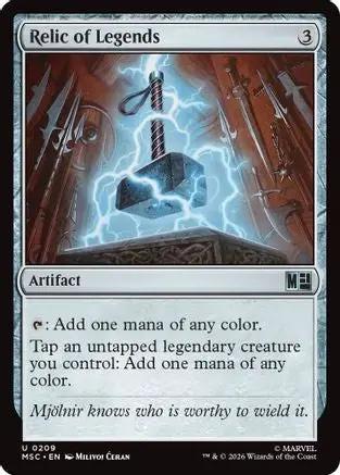 Relic of Legends (Surge Foil) (MSC-209) - Commander: Marvel Super Heroes Foil