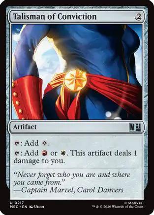 Talisman of Conviction (Surge Foil) (MSC-217) - Commander: Marvel Super Heroes Foil
