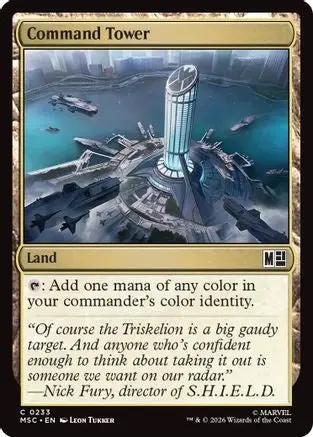 Command Tower (0233) (Surge Foil) (MSC-233) - Commander: Marvel Super Heroes Foil