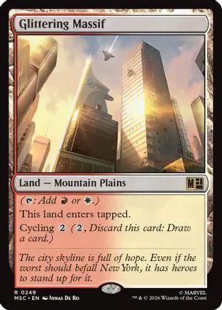 Glittering Massif (Surge Foil) (MSC-249) - Commander: Marvel Super Heroes Foil