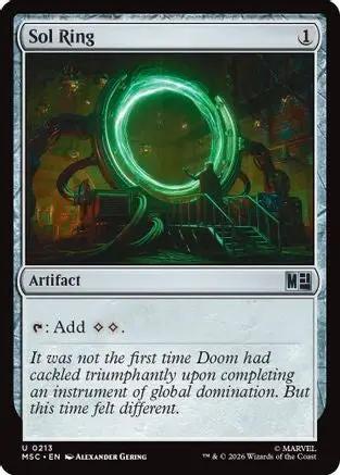 Sol Ring (0213) (Surge Foil) (MSC-213) - Commander: Marvel Super Heroes Foil