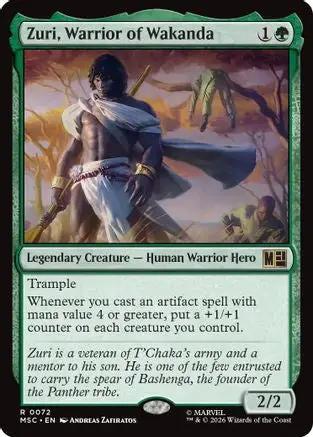 Zuri, Warrior of Wakanda (MSC-072) - Commander: Marvel Super Heroes