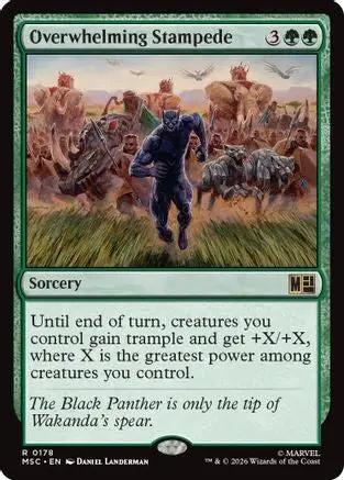 Overwhelming Stampede (Surge Foil) (MSC-178) - Commander: Marvel Super Heroes Foil