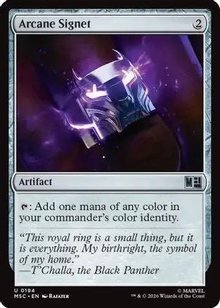Arcane Signet (0194) (Surge Foil) (MSC-194) - Commander: Marvel Super Heroes Foil