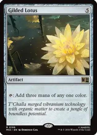Gilded Lotus (Surge Foil) (MSC-199) - Commander: Marvel Super Heroes Foil