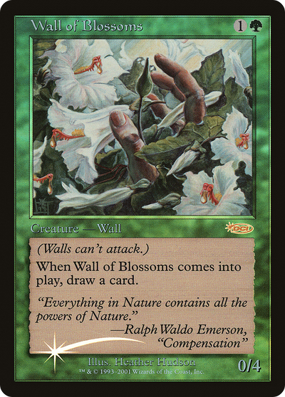 Wall of Blossoms (FNM-005) - Friday Night Magic 2002 Foil
