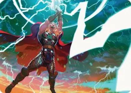 Lightning Strike Art Card (AAMSH-011) - Art Series: Marvel Super Heroes