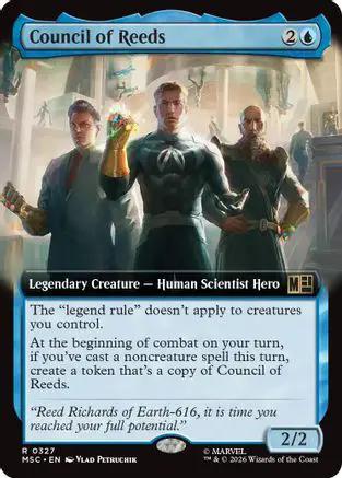 Council of Reeds (Extended Art) (MSC-327) - Commander: Marvel Super Heroes Foil