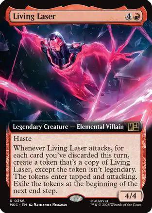 Living Laser (Extended Art) (MSC-366) - Commander: Marvel Super Heroes Foil