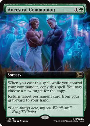 Ancestral Communion (Extended Art) (MSC-376) - Commander: Marvel Super Heroes Foil