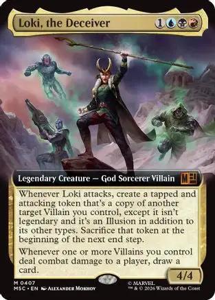 Loki, the Deceiver (Extended Art) (MSC-407) - Commander: Marvel Super Heroes