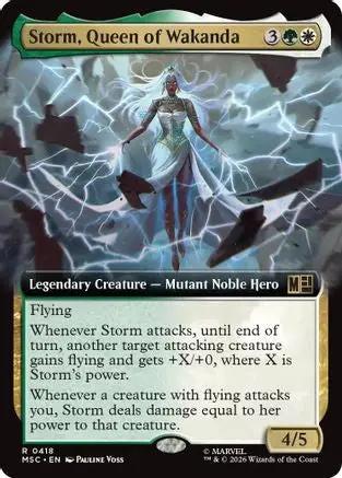 Storm, Queen of Wakanda (Extended Art) (MSC-418) - Commander: Marvel Super Heroes