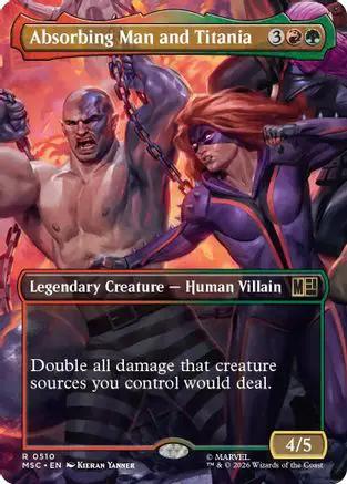 Absorbing Man and Titania (Borderless) (MSC-510) - Commander: Marvel Super Heroes Foil