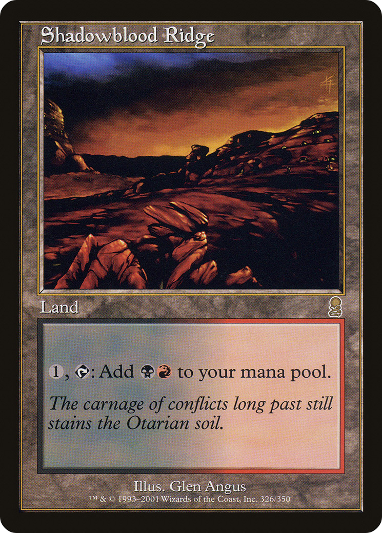 Shadowblood Ridge (ODY-326) - Odyssey Foil