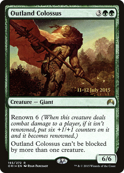Outland Colossus (PRE-193S) - Magic Origins Promos Foil