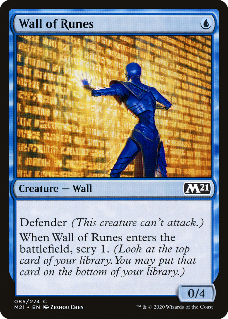 Wall of Runes (M21-085) - Core Set 2021 Foil