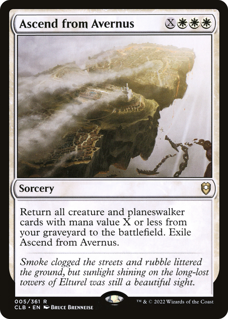 Ascend from Avernus (CLB-005) - Commander Legends: Battle for Baldur's Gate Foil