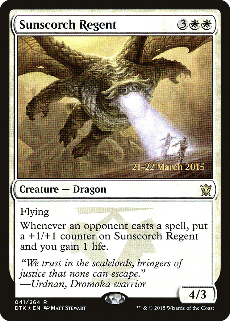 Sunscorch Regent (PRE-41S) - Dragons of Tarkir Promos Foil