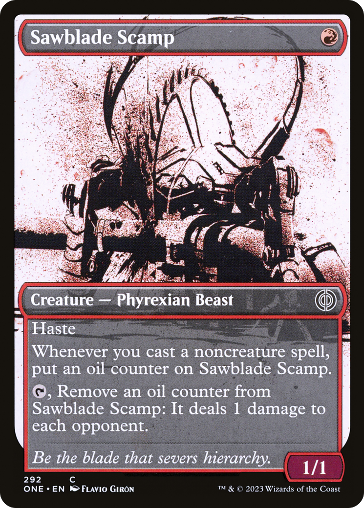 Sawblade Scamp (ONE-292) - Phyrexia: All Will Be One: (Showcase) Foil
