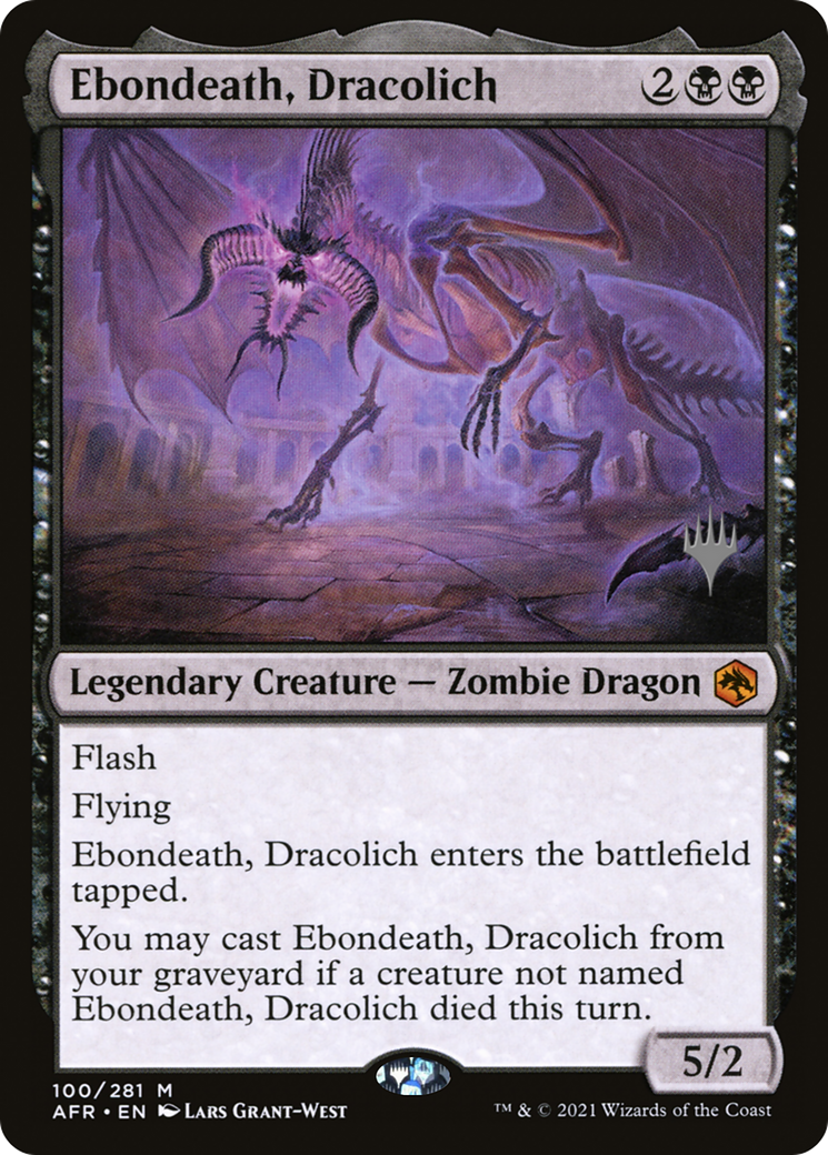 Ebondeath, Dracolich (PPAFR-100P) - Adventures in the Forgotten Realms Promos