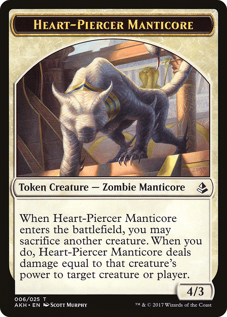 Heart-Piercer Manticore (AKH-006) - Amonkhet Tokens