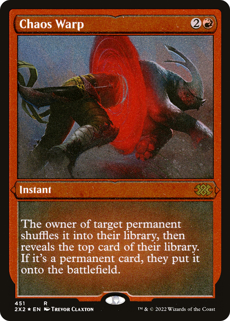 Chaos Warp (2X2-451) - Double Masters 2022 Foil