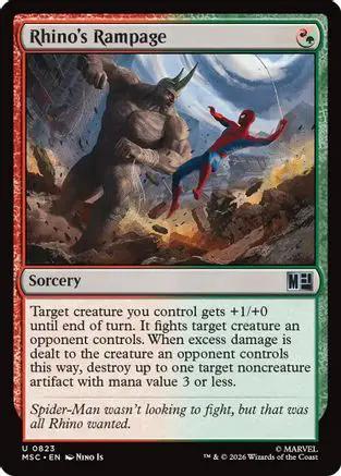 Rhino's Rampage (MSC-823) - Commander: Marvel Super Heroes