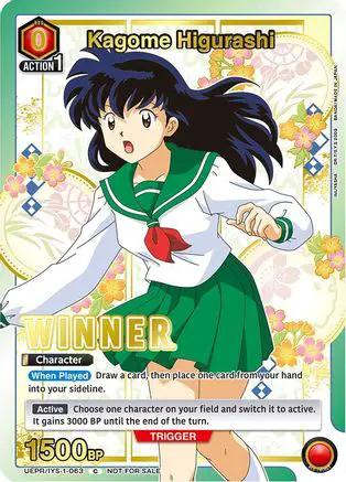 Kagome Higurashi (Winner) (UEPR/IYS-1-063) - Union Arena Promotion Cards Foil