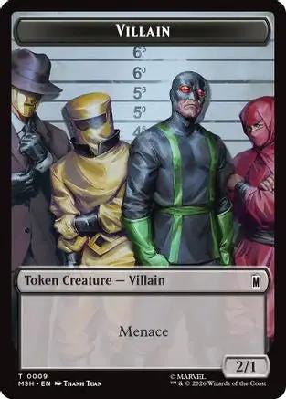 Villain // Soldier Double-Sided Token (MSH-009/003) - Marvel Super Heroes Foil