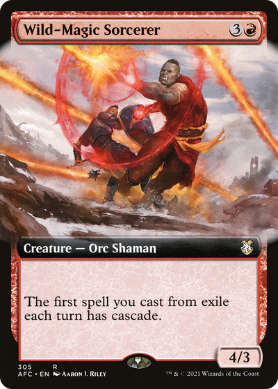 Wild-Magic Sorcerer (AFC-305) - Forgotten Realms Commander: (Extended Art)