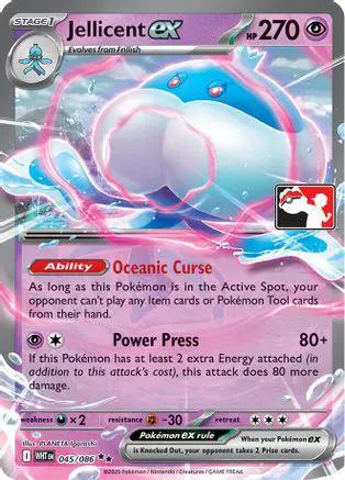 Jellicent ex 045/086 - Prize Pack Series Cards Holofoil