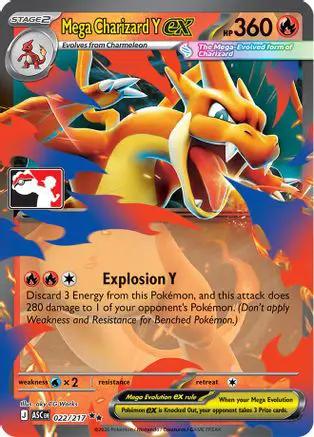 Mega Charizard Y ex 022/217 - Prize Pack Series Cards Holofoil
