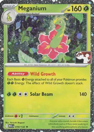 Meganium (Cosmos Holo) 010/132 - Prize Pack Series Cards Holofoil