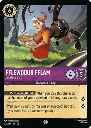 Fflewddur Fflam - Luckless Bard (38/204) - Attack of the Vine Cold Foil