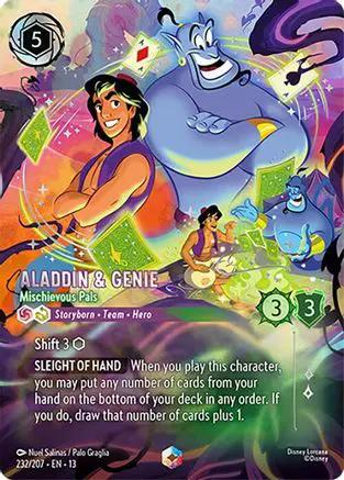 Aladdin & Genie - Mischievous Pals (Enchanted) (232/204) - Attack of the Vine Holofoil