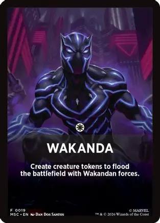 Wakanda Theme Card (MSC-019) - Commander: Marvel Super Heroes