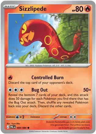Sizzlipede 009/null - ME05 Pitch Black Reverse Holofoil