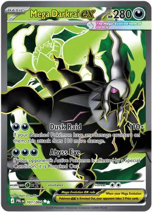 Mega Darkrai ex 101/084 - ME05 Pitch Black Holofoil