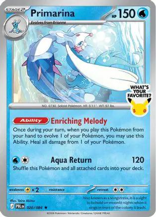 Primarina (What's Your Favorite Stamp) 020/084 - Miscellaneous Cards & Products Holofoil