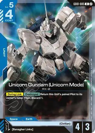 Unicorn Gundam (Unicorn Mode) (GD01-005) - Deck Build Box Freedom Ascension