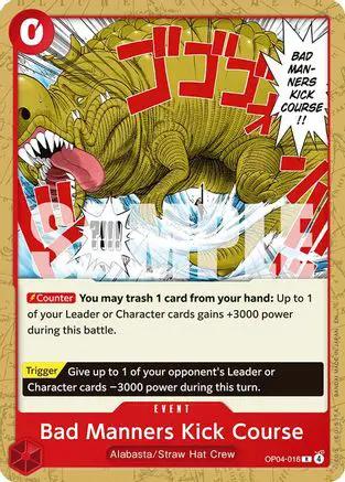 Bad Manners Kick Course (OP04-016) - Starter Deck 31: RED Monkey.D.Luffy