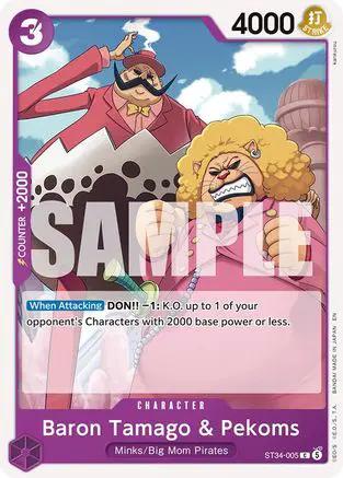 Baron Tamago & Pekoms (ST34-005) - Starter Deck 34: PURPLE Charlotte Katakuri