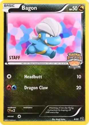 Bagon (Regional Championships) [Staff] 006/20 - League & Championship Cards Holofoil