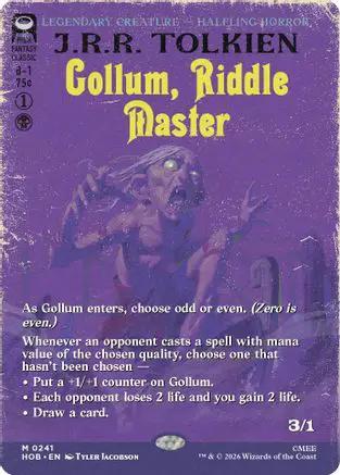 Gollum, Riddle Master (Borderless) (HOB-241) - The Hobbit