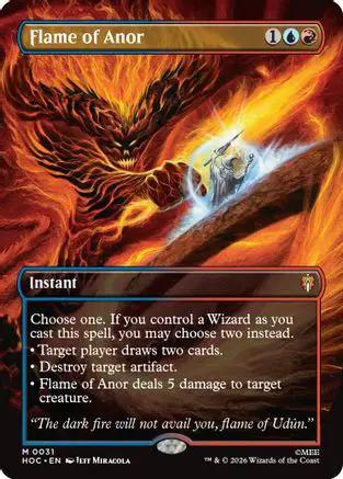 Flame of Anor (Borderless) (HOC-031) - The Hobbit: Eternal-Legal Foil