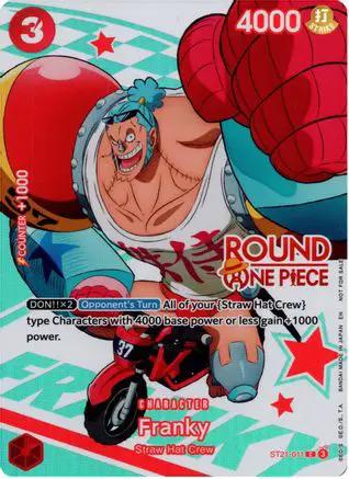 Franky (Round 1 Promo) (ST21-011) - One Piece Promotion Cards Foil